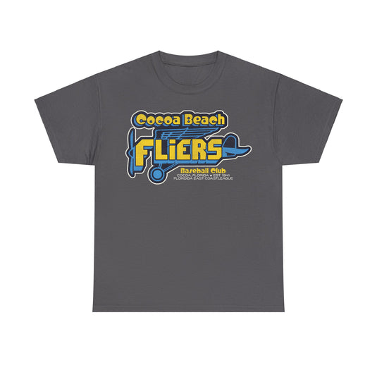 Cocoa Beach Fliers Est 1941 Florida Baseball T-shirt