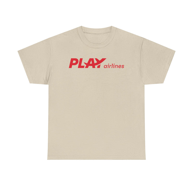 Load image into Gallery viewer, PLAY Airlines Icelandic Low-Cost Carrier Logo T-Shirt Aviation
