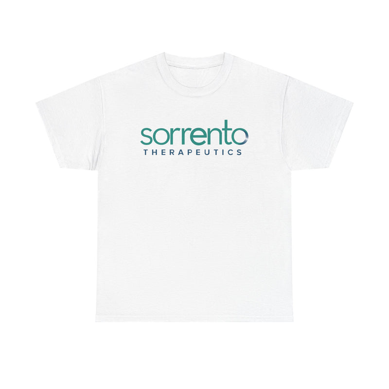 Load image into Gallery viewer, Sorrento Therapeutics T-Shirt - Biopharmaceutical Industry Bankrupt Logo Tee
