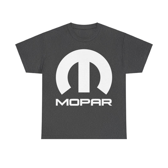 White Mopar Logo Sign Nostalgic Car T-shirt