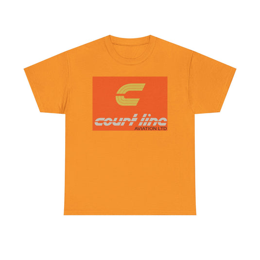 Court Line Aviation Ltd Vintage British Airline Logo Retro Travel T-shirt