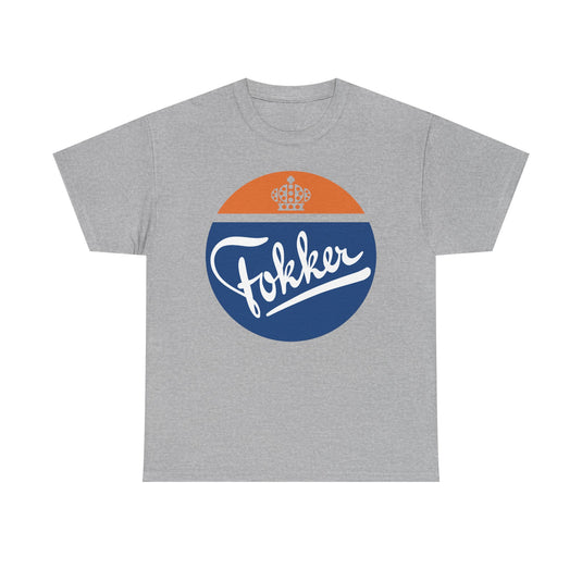 Fokker Royal Dutch Aircraft Manufacturer Vintage Logo T-Shirt