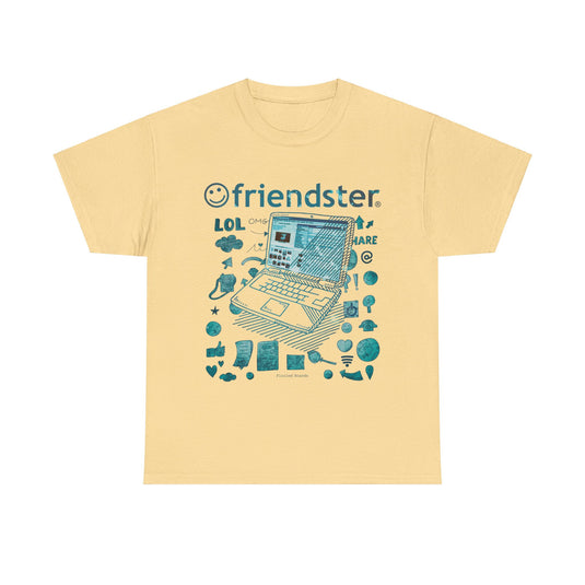 Friendster Early Social Networking Website Nostalgic Internet T-Shirt