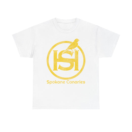 Spokane Canaries Hockey Team Nostalgic Logo T-shirt