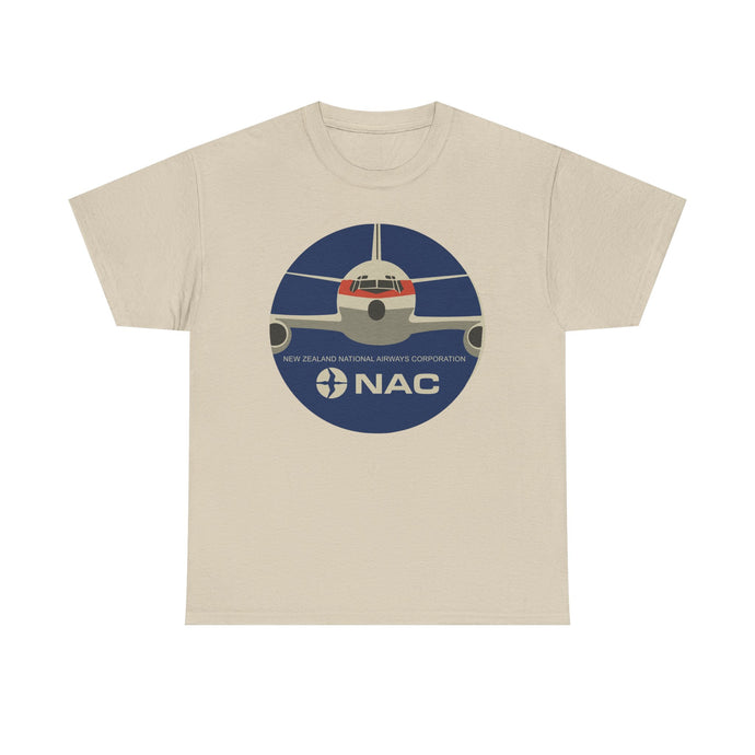 NAC New Zealand National Airways Corporation Vintage Airline T-shirt
