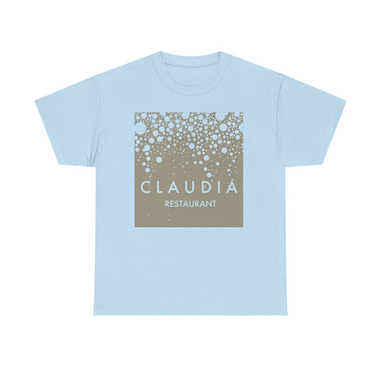 Claudia Restaurant T-Shirt - Fine Dining Industry Defunct Logo Tee