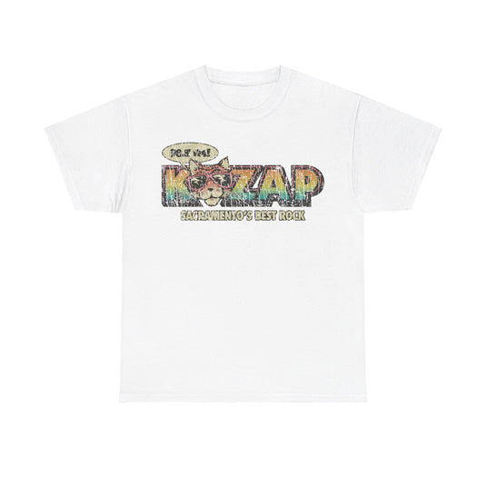 KZAP Sacramento California Cool Cat 98.5 FM Radio Station T-shirt