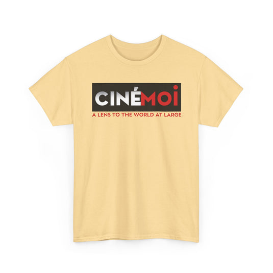 Cinemoi A Lens To The World At Large Logo Graphic T-Shirt Rare Defunct Brand Tee