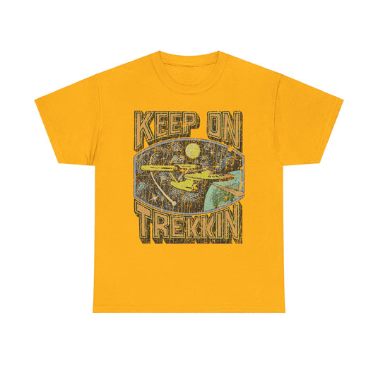 Keep on Trekkin Retro Nostalgic Star Trek T-shirt
