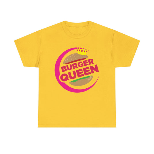 Burger Queen Fast Food Chain Vintage Logo Restaurant T-Shirt