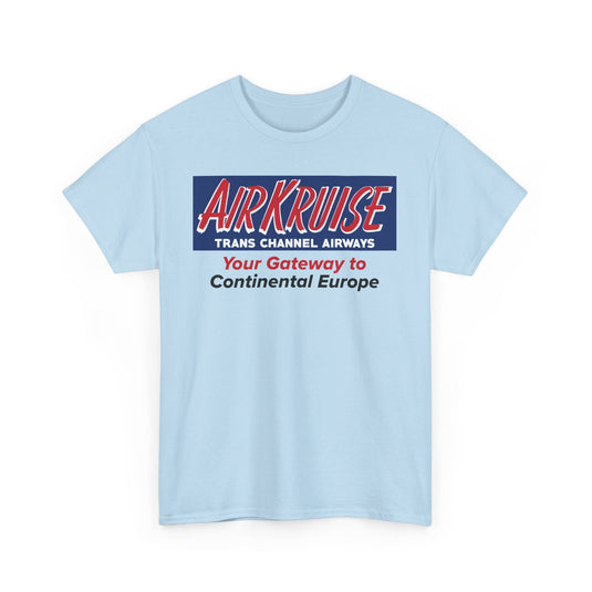 Air Kruise Trans Channel Airways Gateway to Europe Vintage Airline Logo T-shirt