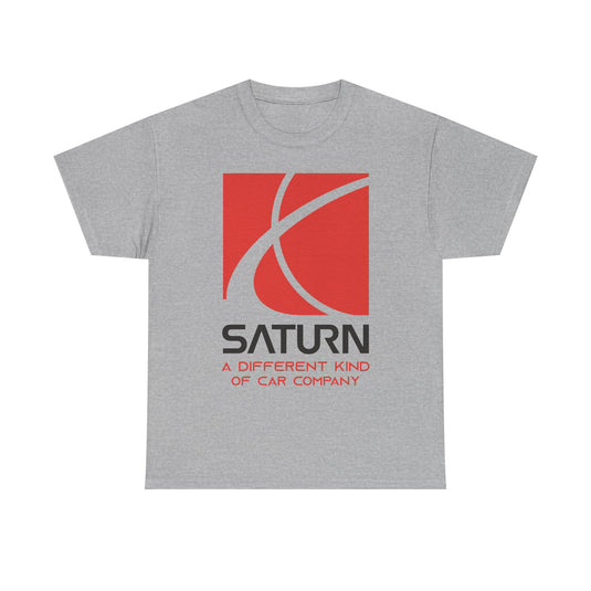 Saturn A Different Kind of Car Company Red S Logo T-shirt