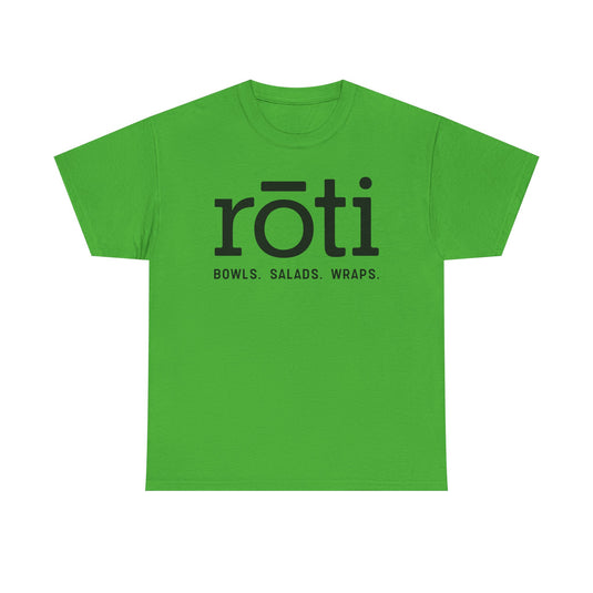 Roti Modern Mediterranean T-Shirt Defunct Restaurant Bankrupt Logo Tee