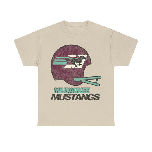 Milwaukee Mustangs Retro Nostalgic Football T-shirt