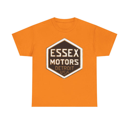 Essex Motors Detroit USA Gold Badge Rare Logo T-shirt