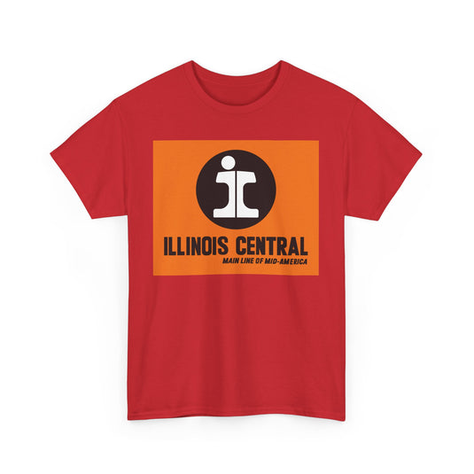 Illinois Central Main Line Mid-America Railroad Logo Train T-Shirt