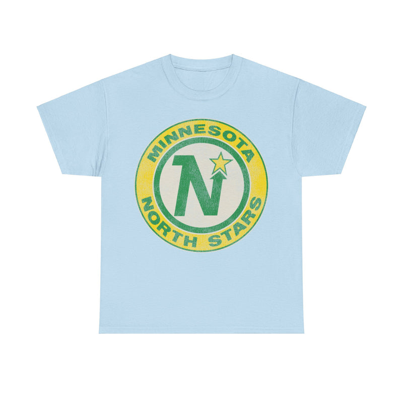 Load image into Gallery viewer, Minnesota North Stars Hockey Team Green Yellow Nostalgic Logo T-shirt
