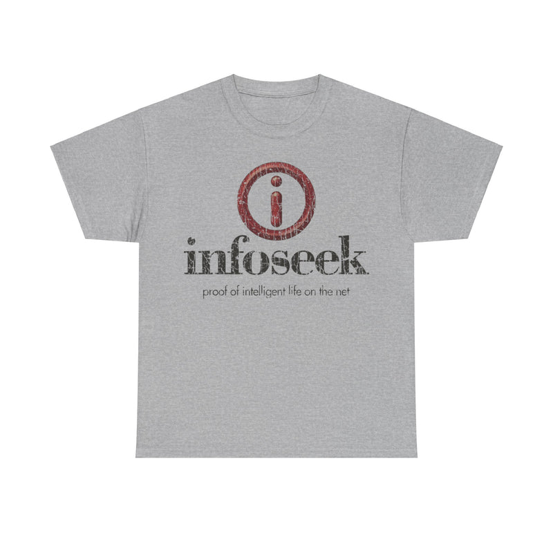 Load image into Gallery viewer, Infoseek Website Logo 1994 Distressed Print T-shirt
