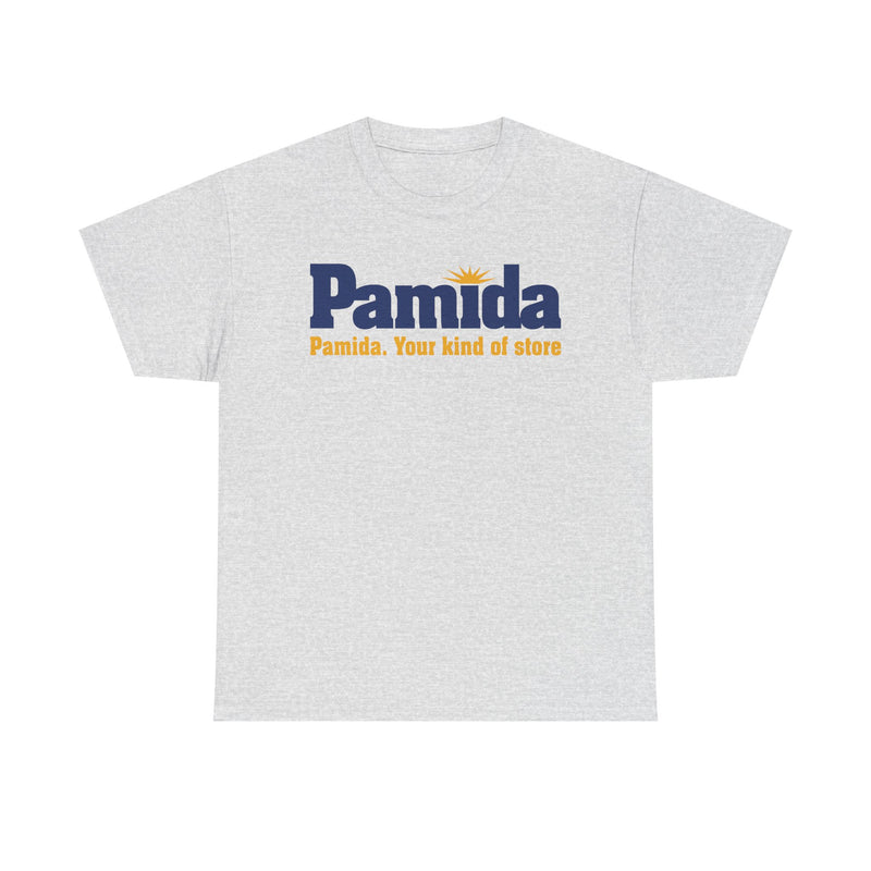 Load image into Gallery viewer, Pamida Your Kind of Store Sun Logo Rural Department Store Chain T-shirt
