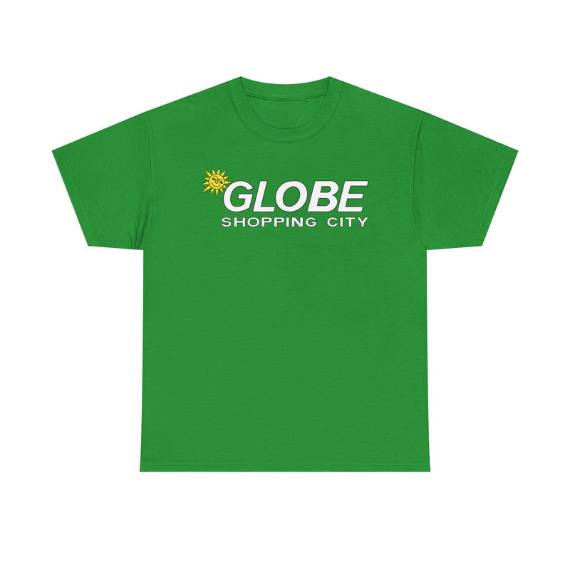 Load image into Gallery viewer, Globe Shopping City Sun Logo Vintage Mall Center T-Shirt
