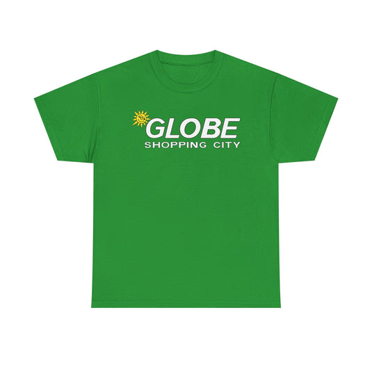 Globe Shopping City Sun Logo Vintage Mall Center T-Shirt