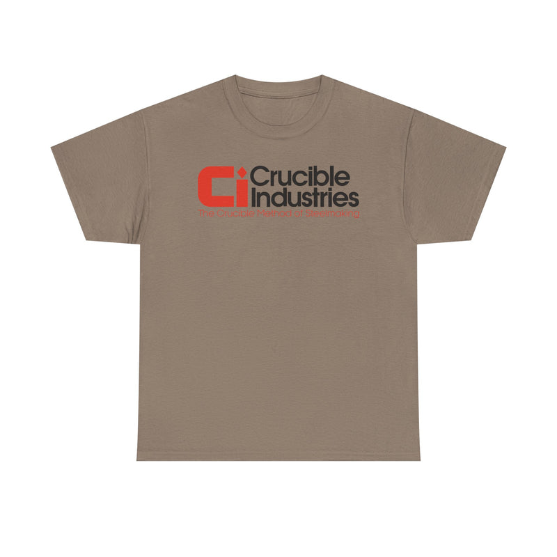 Load image into Gallery viewer, Crucible Industries Steelmaking Logo Graphic T-Shirt Rare Defunct Brand Tee

