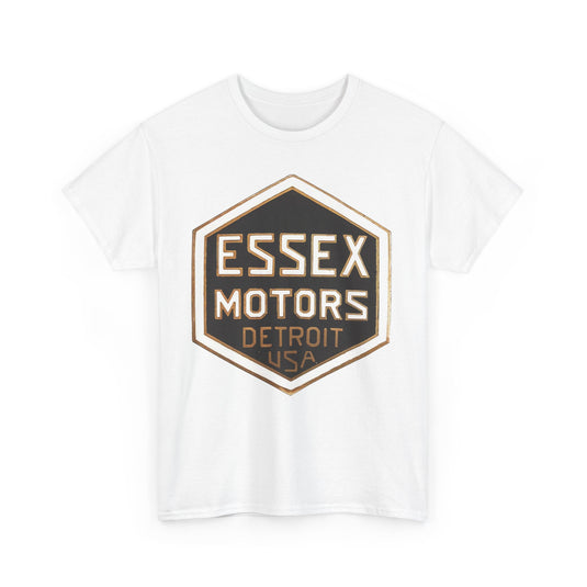 Essex Motors Detroit USA Gold Badge Rare Logo T-shirt