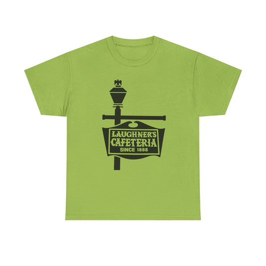 Laughner's Cafeteria T-Shirt - Restaurant Industry Bankrupt Logo Tee