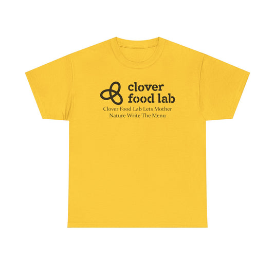 Clover Food Lab T-Shirt - Restaurant Chain Logo Tee - Vegetarian