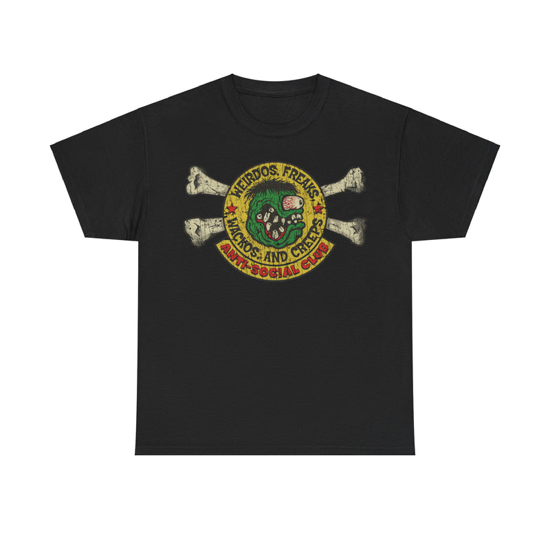 Load image into Gallery viewer, Weirdos Freaks Wackos and Creeps Green Logo Anti-Social Club T-shirt
