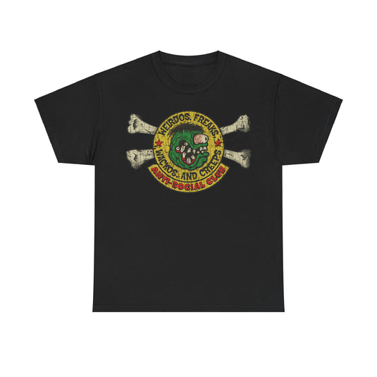 Weirdos Freaks Wackos and Creeps Green Logo Anti-Social Club T-shirt