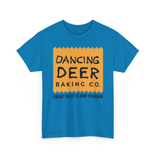 Dancing Deer Baking T-Shirt - Closed Bakery Company Logo Tee - Boston