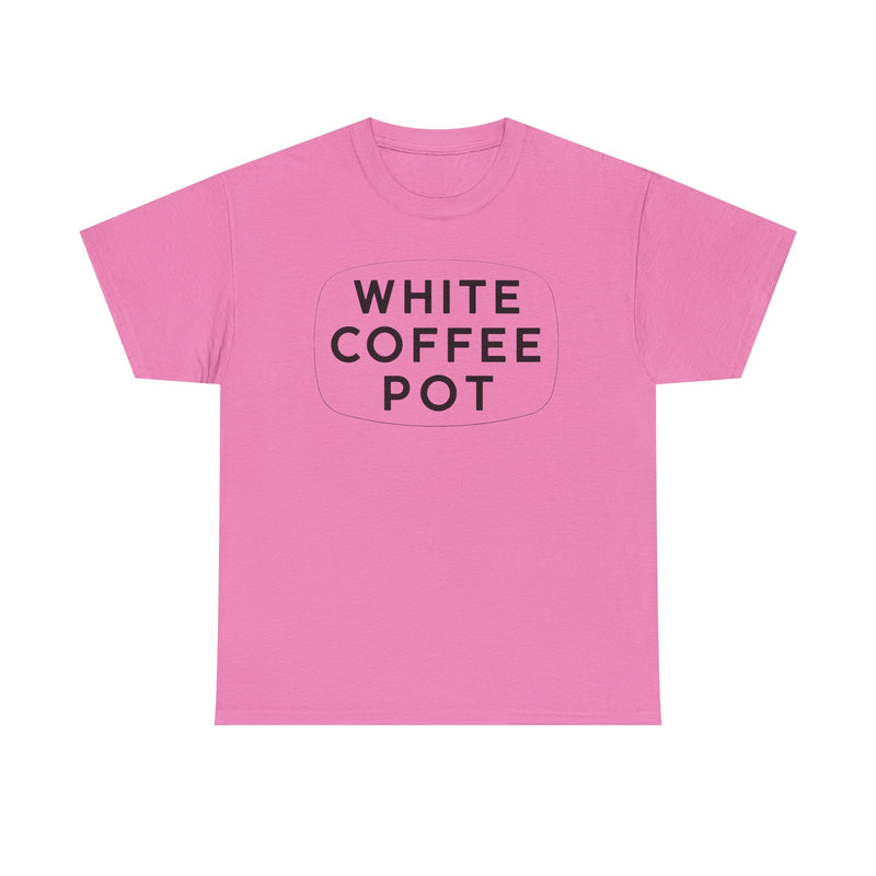 Load image into Gallery viewer, White Coffee Pot T-Shirt - Restaurant Industry Defunct Logo Tee
