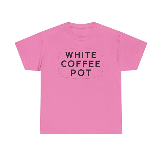 White Coffee Pot T-Shirt - Restaurant Industry Defunct Logo Tee