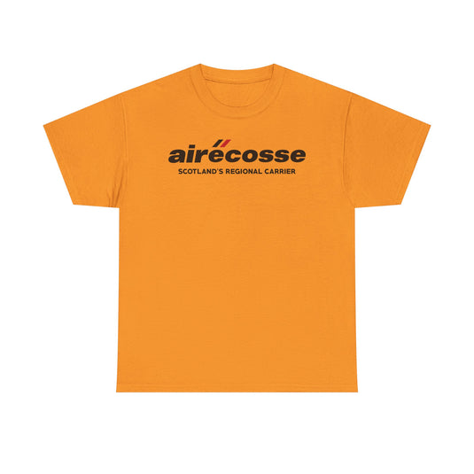 Airecosse Scotland's Regional Carrier Vintage Airline Logo Aviation T-shirt