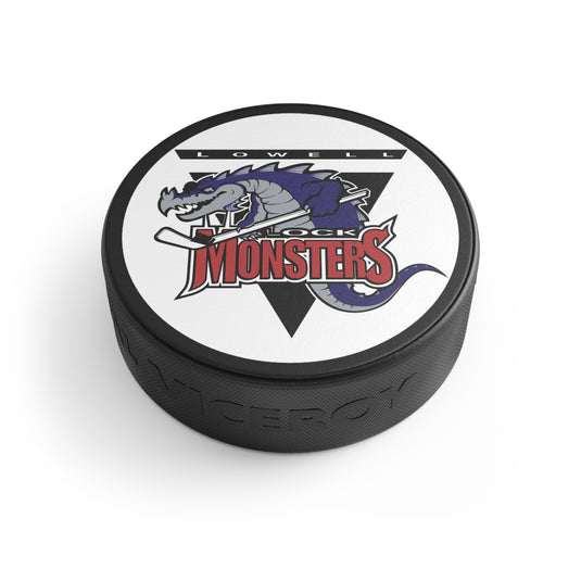 lowell lock monsters Lowell Lock Monsters American League Massachusetts Hockey Puck – Fizzled Brands