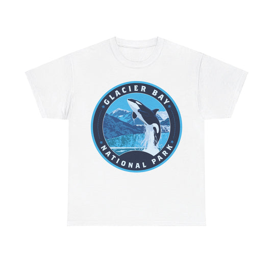 Glacier Bay National Park Alaska Round Logo T-shirt