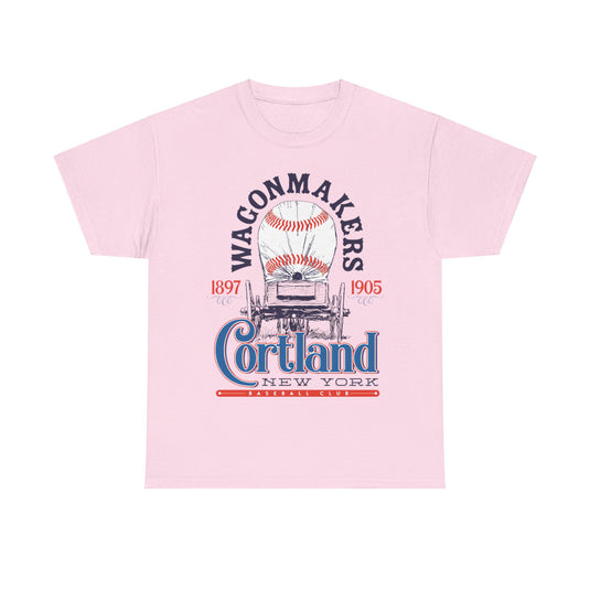 Cortland Wagonmakers Est 1897 New York Baseball T-shirt