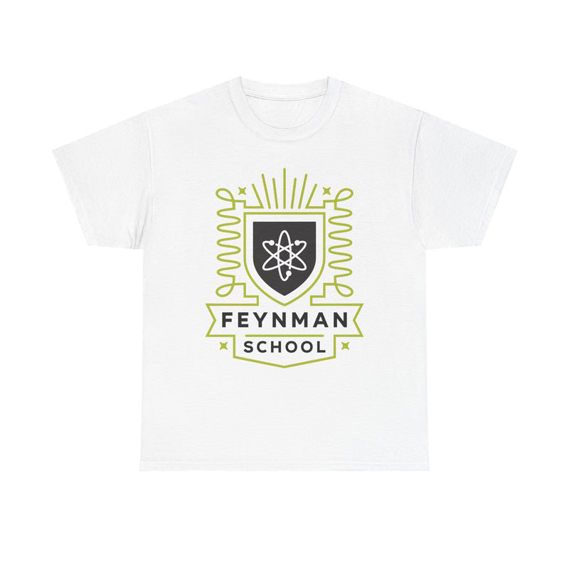 Load image into Gallery viewer, The Feynman School T-Shirt Defunct Bankrupt Logo Tee
