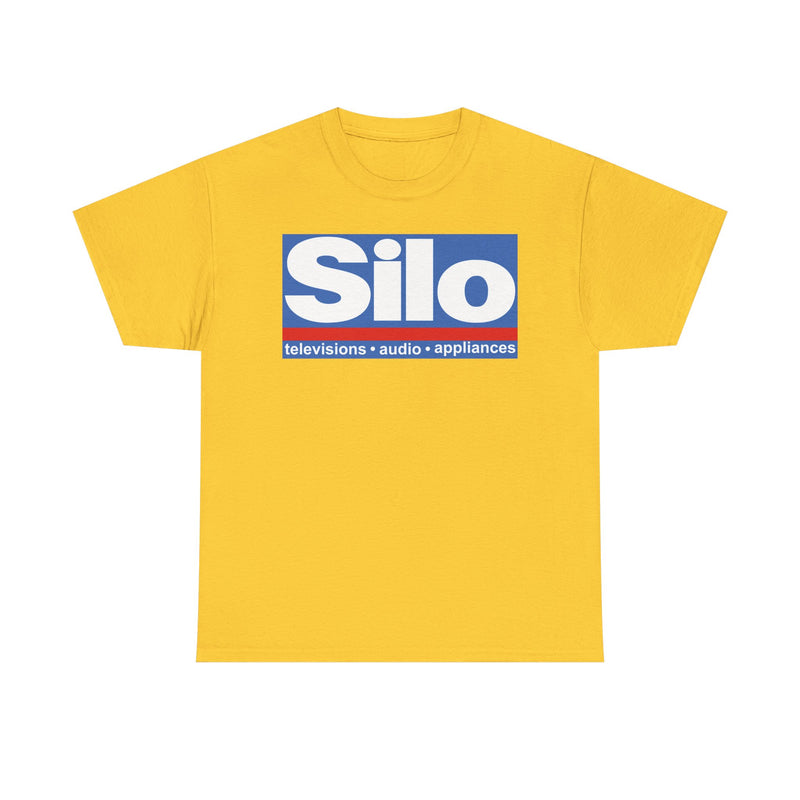 Load image into Gallery viewer, Silo Televisions Audio Appliances Blue Red Logo Electronics Store T-shirt
