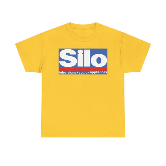 Silo Televisions Audio Appliances Blue Red Logo Electronics Store T-shirt