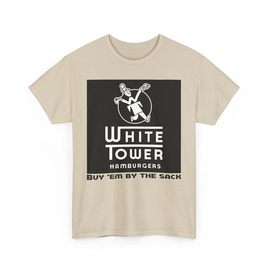 White Tower Hamburgers Buy Em By The Sack Vintage Logo T-Shirt