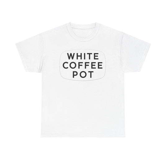White Coffee Pot T-Shirt - Restaurant Industry Defunct Logo Tee