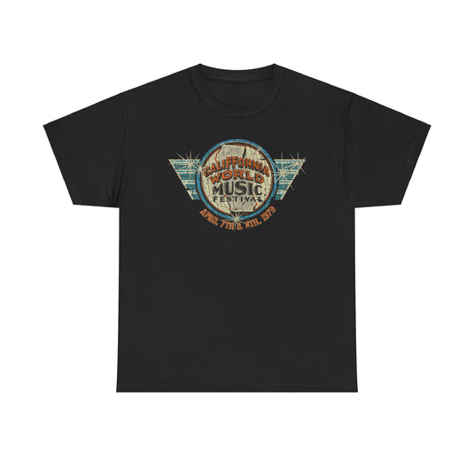 CaliFFornia World Music Festival 1979 Nostalgic T-shirt