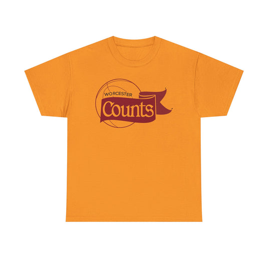 Worcester Counts Basketball 1989 Massachusetts T-shirt