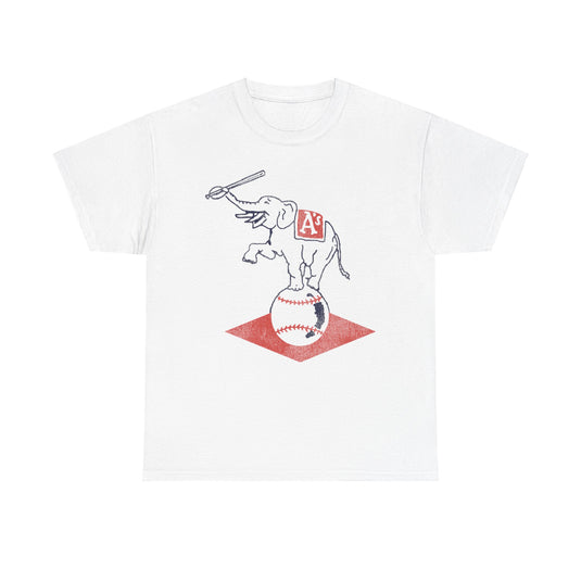 Philadelphia Athletics Elephant Nostalgic Retro Baseball Team T-shirt