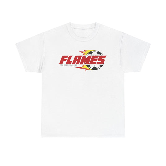 Fort Wayne Flames Indiana American Indoor Soccer Association 1986-1989 T-shirt