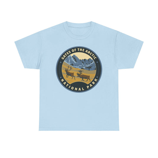Gates of the Arctic National Park Alaska Round Logo T-shirt