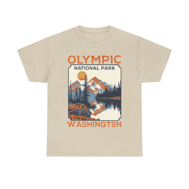 Load image into Gallery viewer, Olympic National Park Washington Poster Print T-shirt
