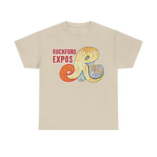 Rockford Expos Logo Illinois Baseball T-shirt